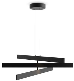 Lustra LED suspendata design modern Origami negru
