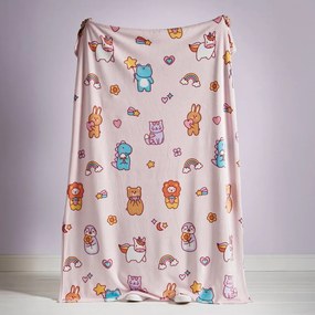 Pătură pentru copii roz din polar/fleece 130x170 cm Forever Together – Catherine Lansfield