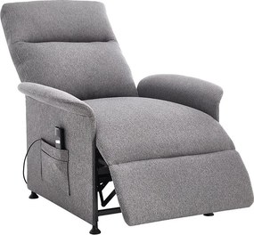 Fotoliu de relaxare reglabil electric Catini ELYSIO gri deschis