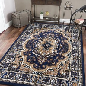 Covor vintage albastru Lăţime: 250 cm | Lungime: 350 cm