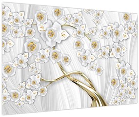 Tablou - Copac cu decor auriu (90x60 cm)