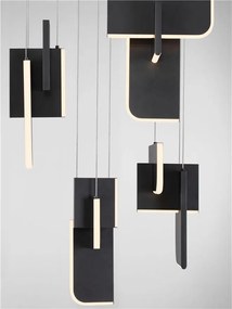 Lustra LED suspendata liniara design decorativ 2700K TOTEM 144W