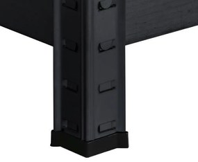 Raft rezistent 180x90x40 cm 175 kg negru