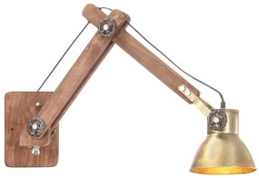 vidaXL Lampă de perete, stil industrial, alamă, rotund, E27