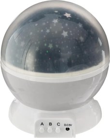 Atmosphera - Proiector LED pentru copii, 3xAA, gri