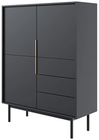 Comoda VIVALA 3D3S, negru