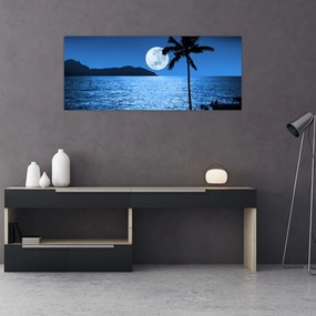 Tablou - Luna deasupra nivelului mării (120x50 cm)