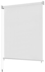 Jaluzea tip rulou de exterior, 200 x 140 cm, alb Alb, 200 x 140 cm