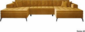 Colțar lemn masiv Formă U Extensibil Verti 350x170cm Personalizabil