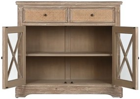 Bufet, natur, din lemn de bayur si rattan, Seraphine