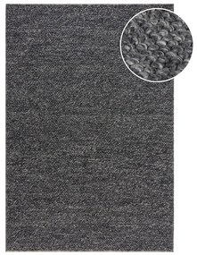 Covor gri închis țesut manual din amestesc de lână 120x170 cm Minerals – Flair Rugs