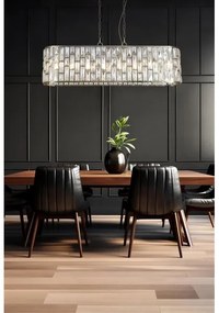 Searchlight 65818-8AB - Candelabru BIJOU suspendat cu lanț, 8xE14/40W/230V