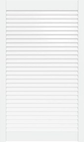 vidaXL Ușă de dulap design lambriu, alb, 99,3x59,4 cm, lemn masiv pin