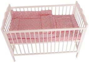 Lenjerie Crown Pink 3 piese 140x70