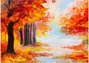 Tablou - Pictura, toamna colorată (70x50 cm)