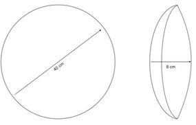 Pernă decorativă din sherpa ø 40 cm Sherpa – Casa Selección