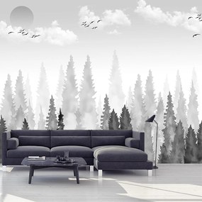 Fototapet - Pădure acuarelă (147x102 cm)