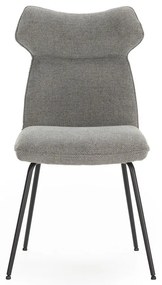 Scaune de dining gri 2 buc. Dara – Marckeric