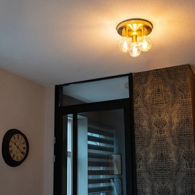 Lampă de tavan Art Deco aurie - Facil 3