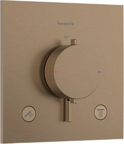 Baterie cada-dus termostatata Hansgrohe Ecostat Comfort E finisaj bronz periat fara corp ingropat