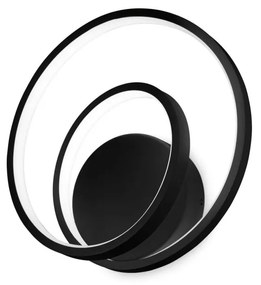 Aplica LED design modern circular OZ AP dali neagra