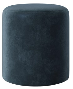 Taburet Tapitat Mali, Albastru, Stofa, L 41 x l 41 x H 45 cm