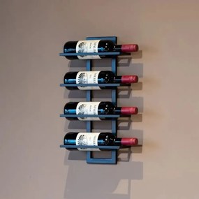 Raft de perete/suport vinuri, Wine Stand Homs,50x30x10 cm,metal