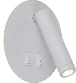 Zuma Line W4107-WH-LED Aplică spot de perete CIRCA LED/5,5W/230V + LED/2,5W albă