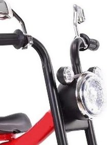 Tricicleta cu pedale NOVOKIDS™ My First Chopper Trike, Cu melodii si lumini, Max 30 kg, Roti din spuma cauciucata EVA, Cadru metalic, Model