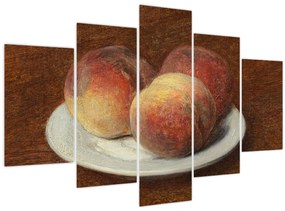 Tablou - Henri Fantin-Latour, Three Peaches on a Plate, reproducere (150x105 cm)