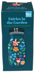 Sticlă pentru copii albastră din oțel inoxidabil 250 ml Fairies in the Garden – Rex London