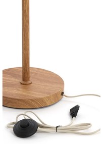 Lampadar în culoare naturală cu abajur textil (înălțime 159 cm) Dania – Light &amp; Living