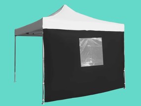 Perete lateral  3m cu  fereastră, Negru