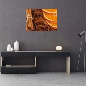 Tablou pe sticlă - Condimente parfumate (70x50 cm)