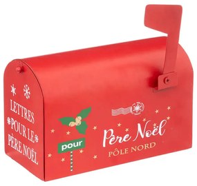 Cutie poștală, ornament metalic de Crăciun, 20 cm