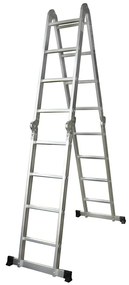 vidaXL Scară treptată din aluminiu, 8 trepte, 150 kg