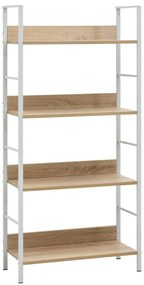 vidaXL Etajeră cărți 4 rafturi, stejar, 60x27,6x124,5cm lemn prelucrat