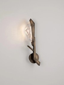 Aplica de perete LED alama antic cu sticla lucrat manual GRETA