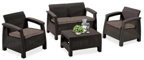 Corfu set II set de mobilier de grădină maro