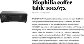 Masuta cafea exterior / interior design modern premium BIOPHILIA