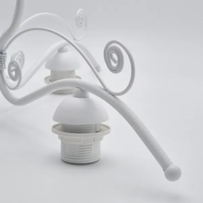 Lustră pe lanț RETRO II 3xE27/60W/230V alb