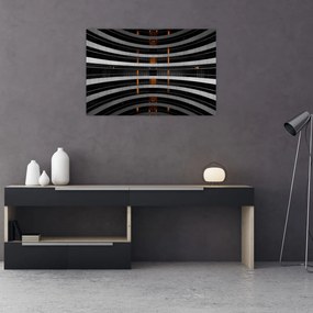 Tablou abstract - clădire (90x60 cm)