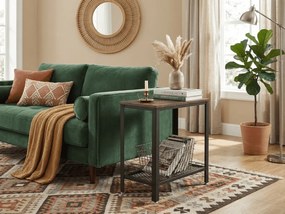 Masuta de cafea cu raft TAYLOR 60x30 cm, rustic maro