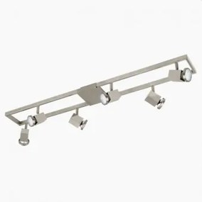 Spot aplicat 6 becuri GU10 LED ZERACO 93679 Eglo