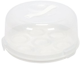 Cutie portabila pentru tort sau briose, Ø 25 x 14 cm