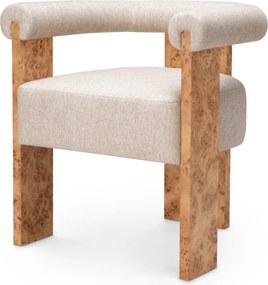 Scaun design LUX, Furnir Burl Mappa, Maro, Percy