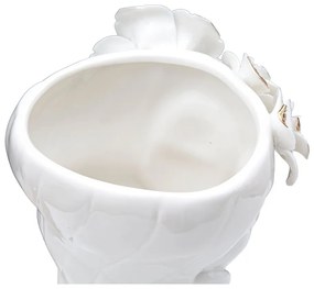 Vază din porțelan Mauro Ferretti Cute Woman, alb