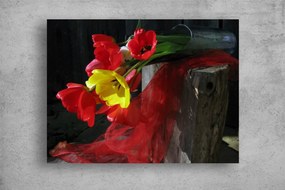 Tablouri Canvas Flori - Flori colorate in vaza