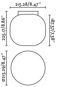 Plafoniera baie stil minimalist AMELIA alba