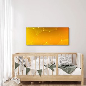 Tabloul abstract galben (120x50 cm)